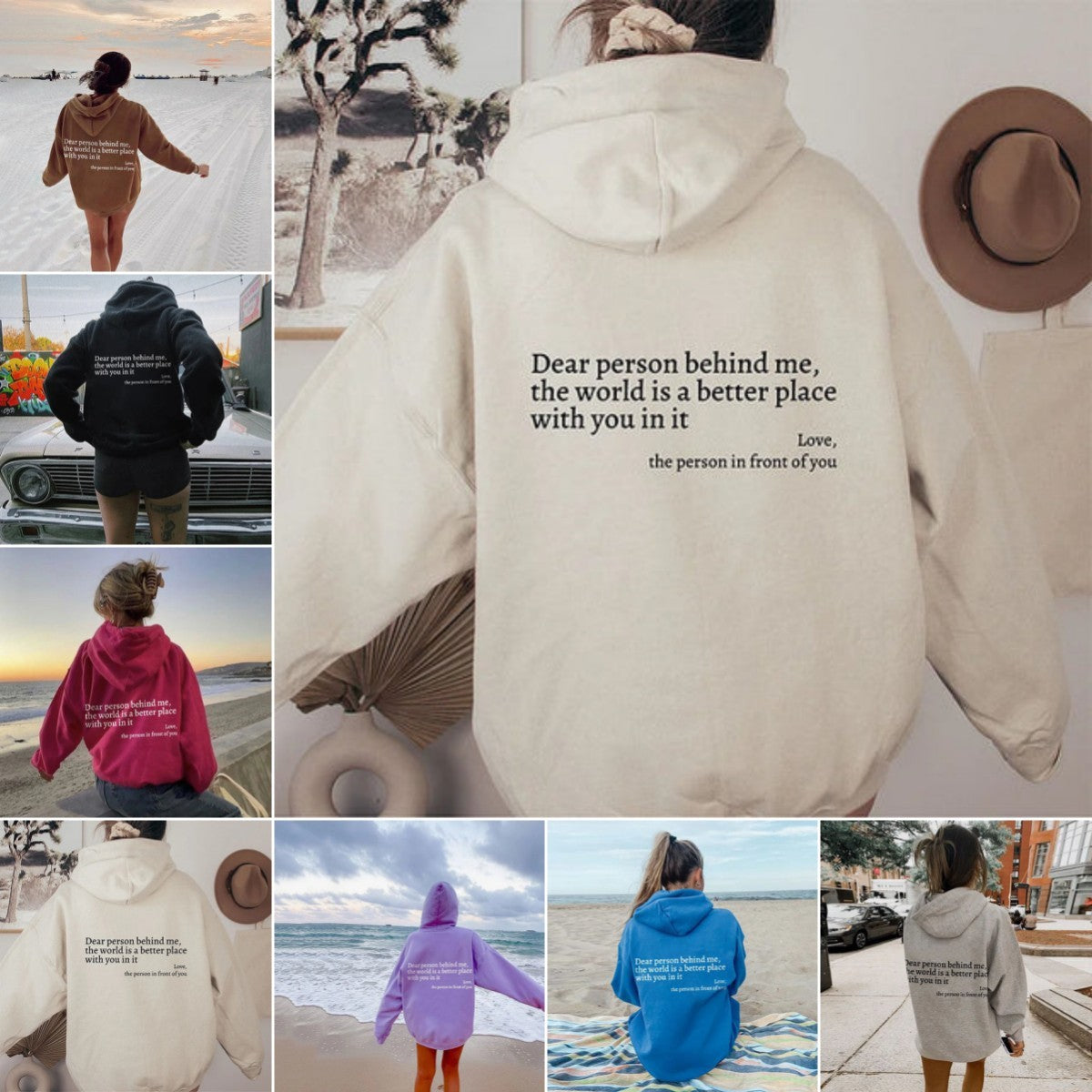 A cozy self-help hoodie that spreads kindness wherever you go