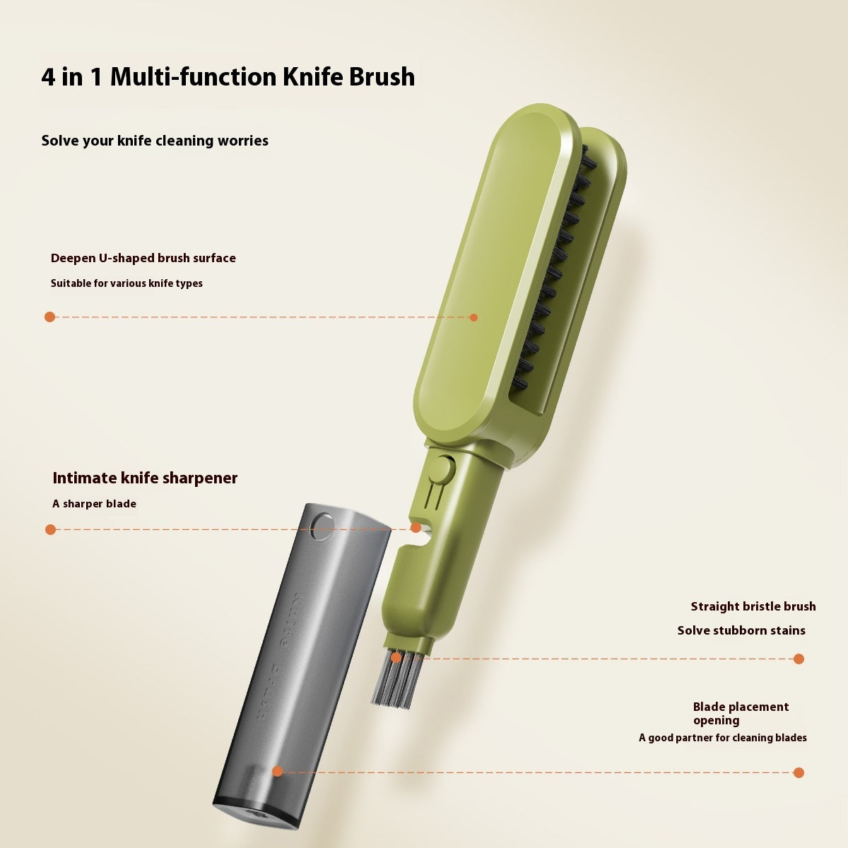 A handy little brush for all them awkward to clean utensils - your new favorite kitchen sidekick