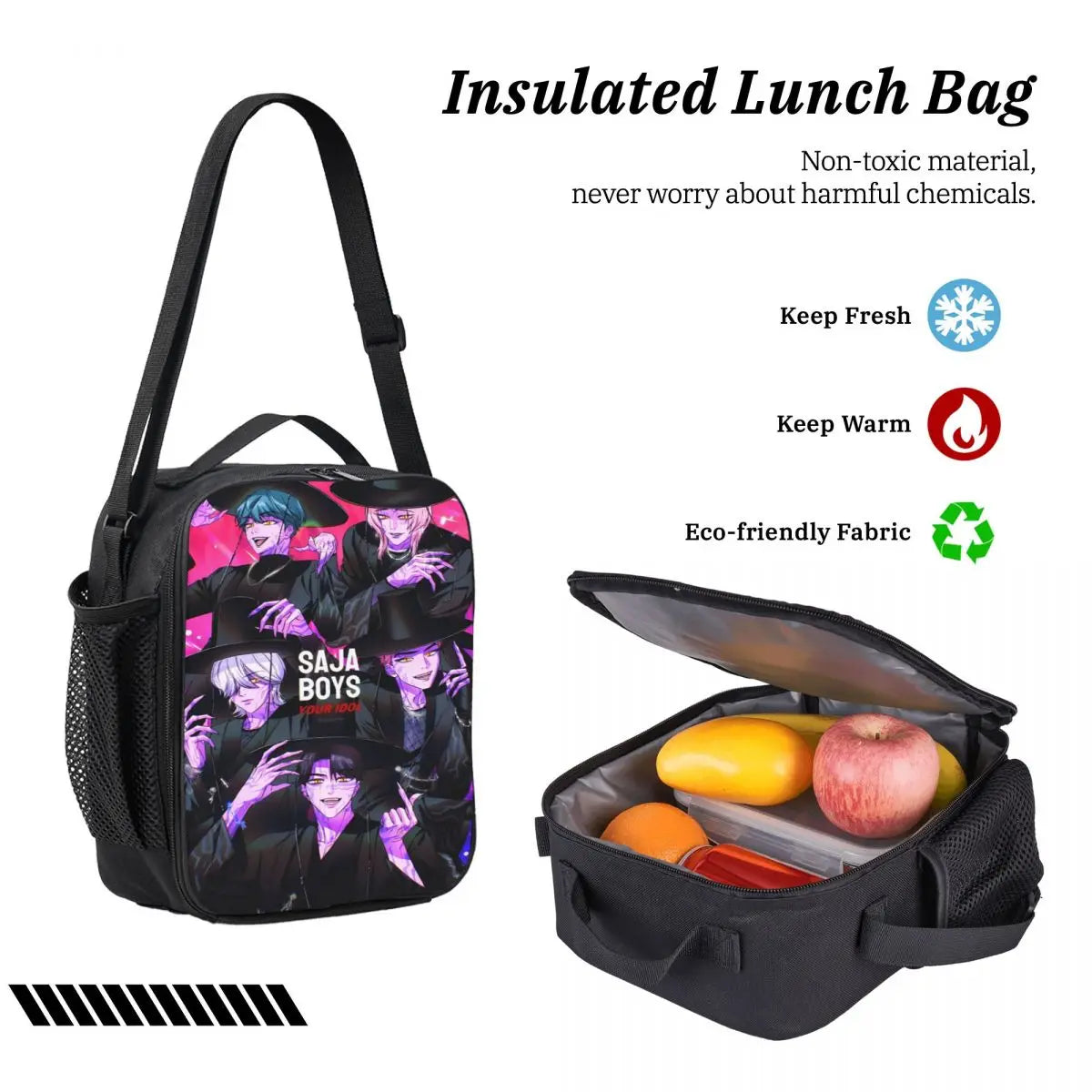 K-pop Demon Hunters Saja Boys School Bags Set