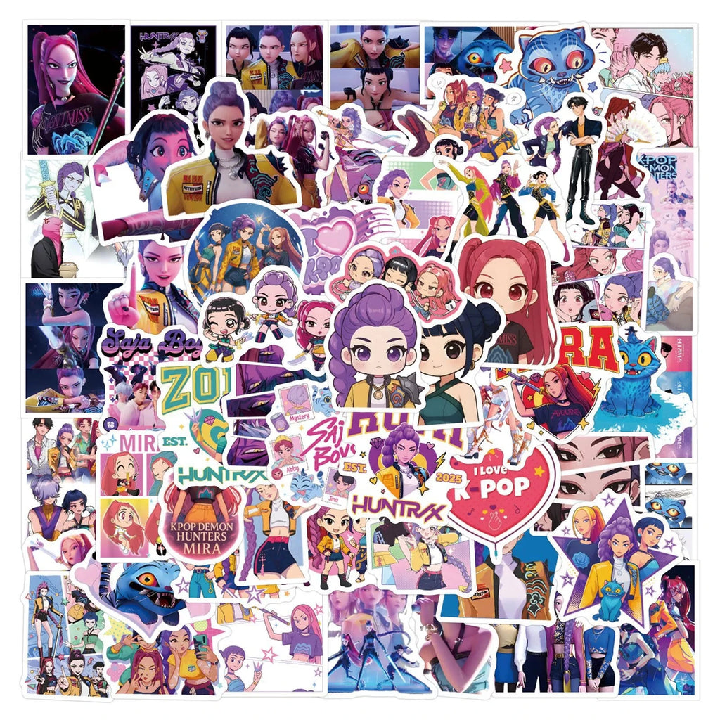55-110PCS K-POP Demon Hunters Stickers