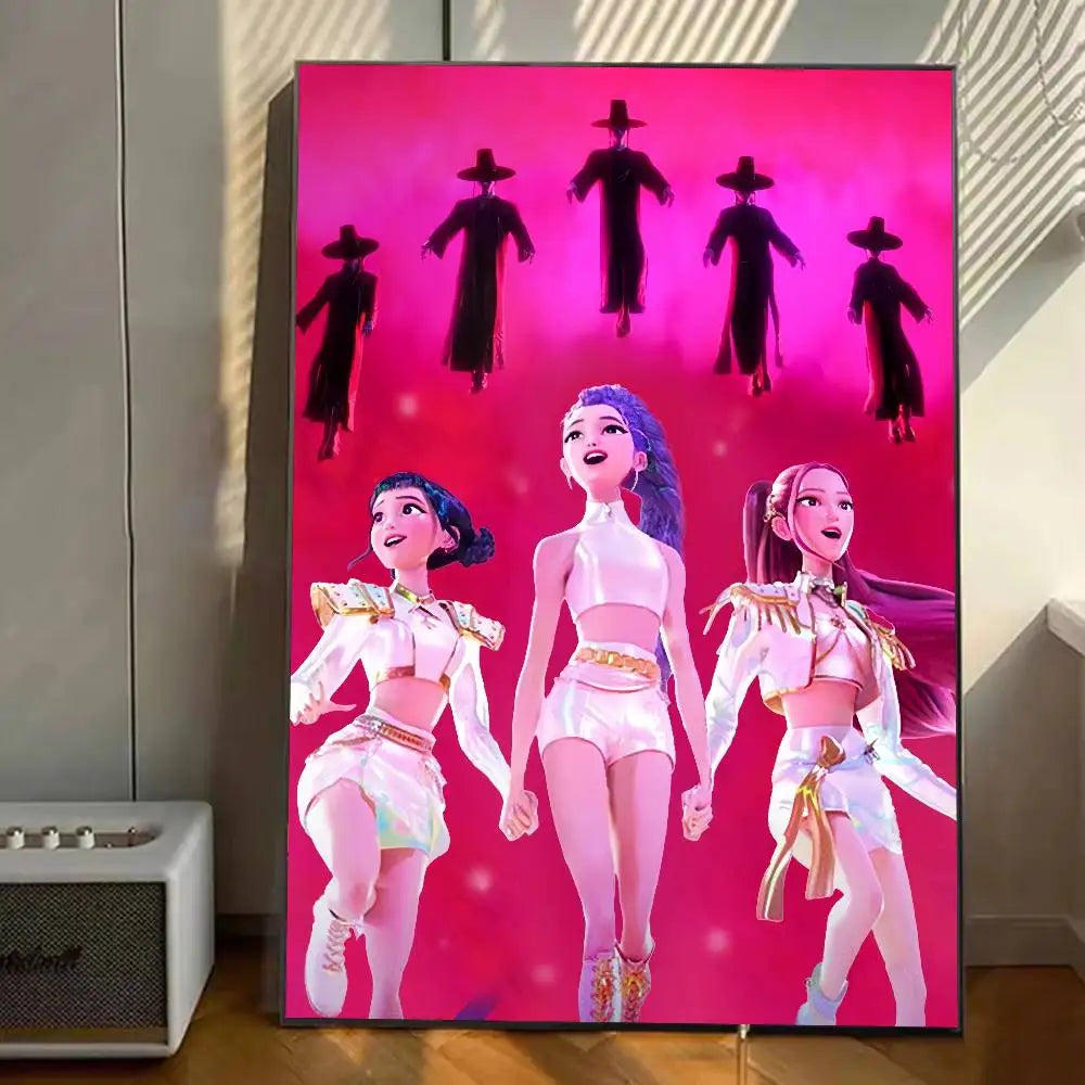 K-pop D-Demon Hunters Anime Poster Prints
