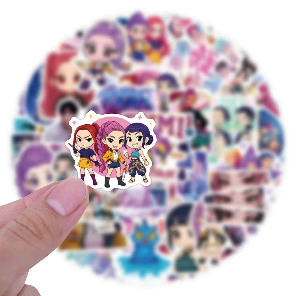 55-110PCS K-POP Demon Hunters Stickers