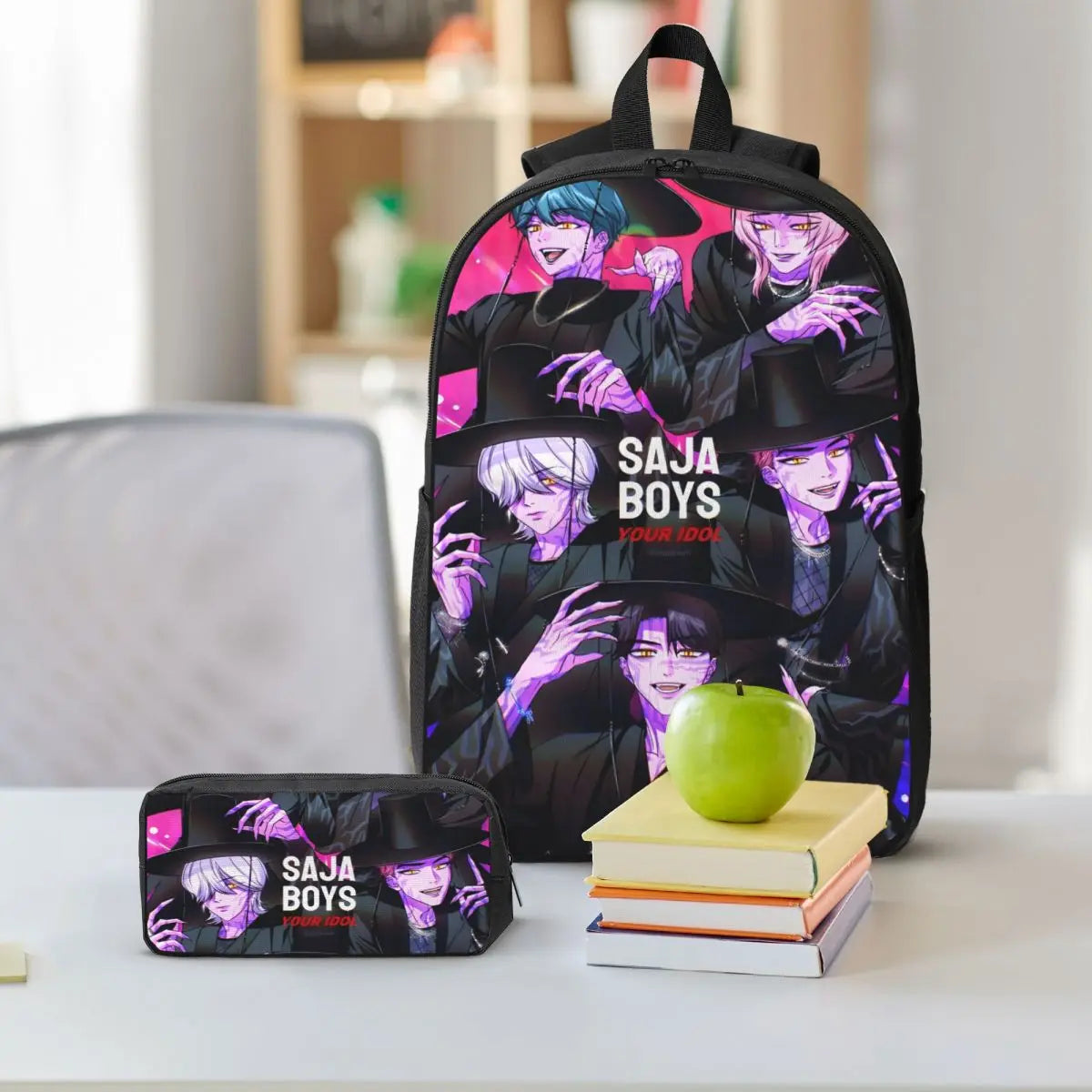 K-pop Demon Hunters Saja Boys School Bags Set