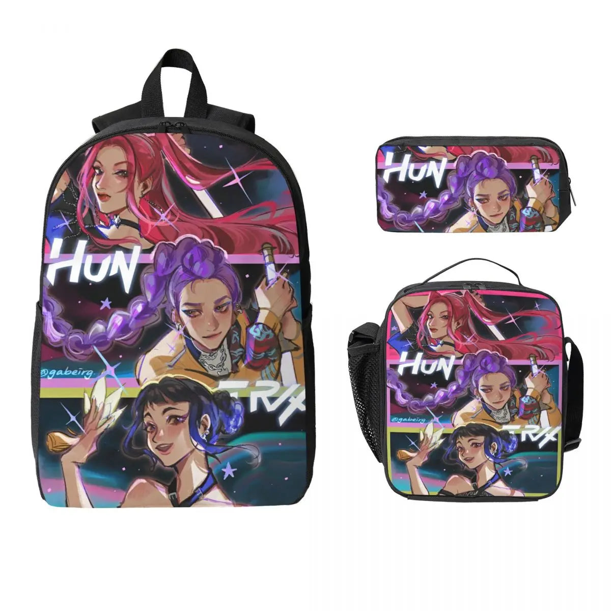 K-pop Demon Hunters Saja Boys School Bags Set