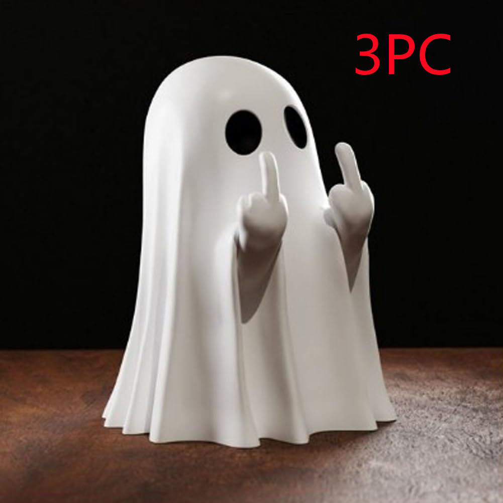 Halloween Middle Finger Ghost Ornament