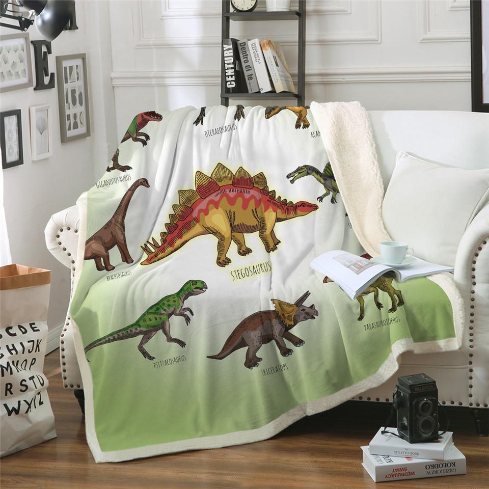 Dinosaur Soft Cotton Blanket