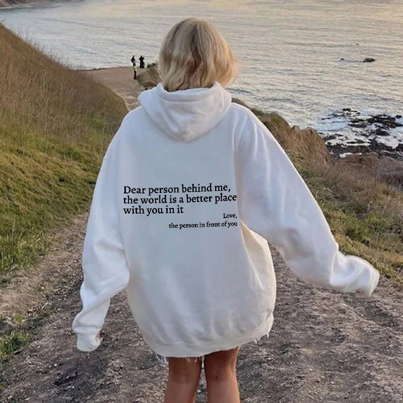 A cozy self-help hoodie that spreads kindness wherever you go