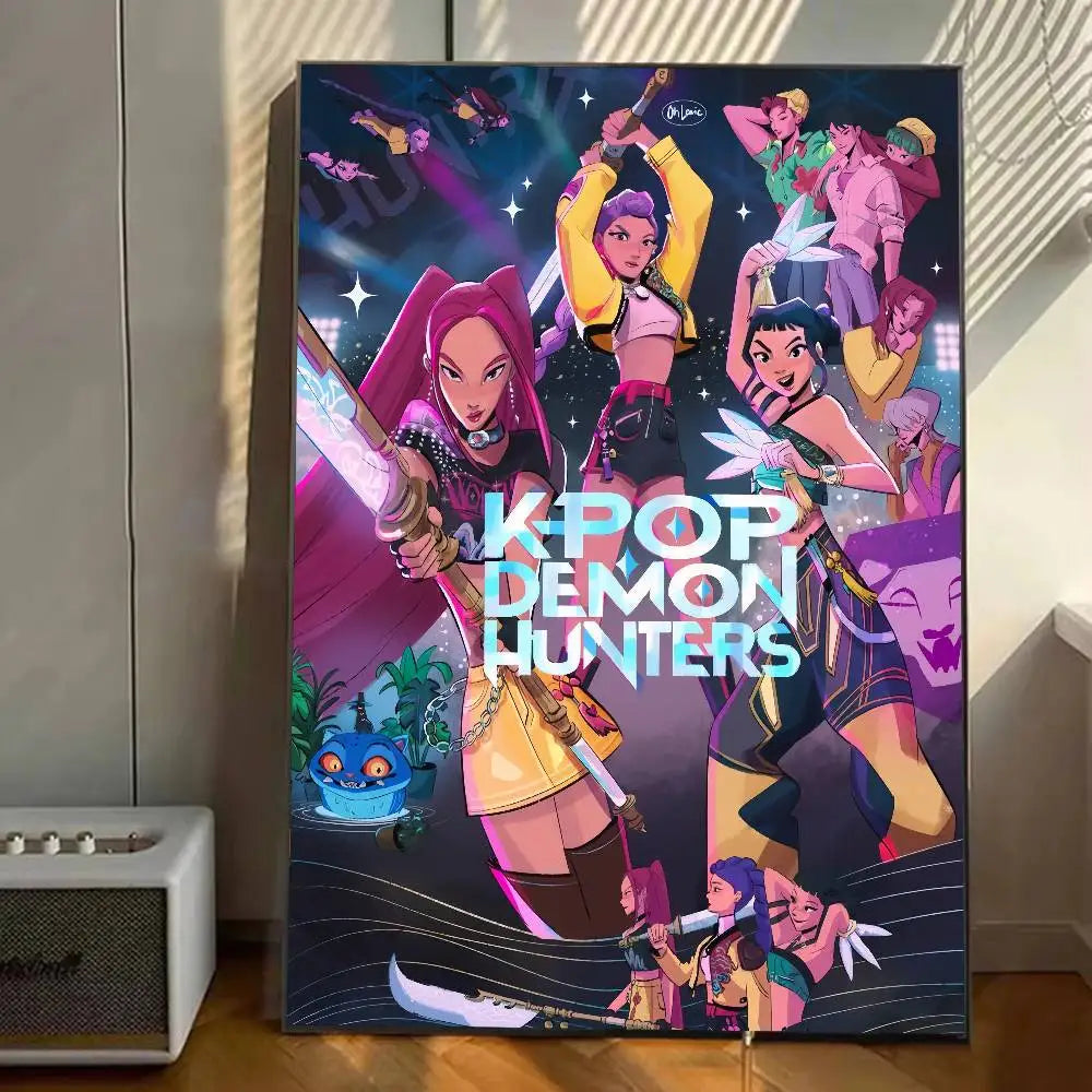 K-pop D-Demon Hunters Anime Poster Prints