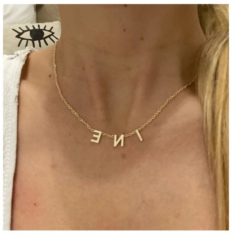Stainless Steel Alphabet Name Necklace