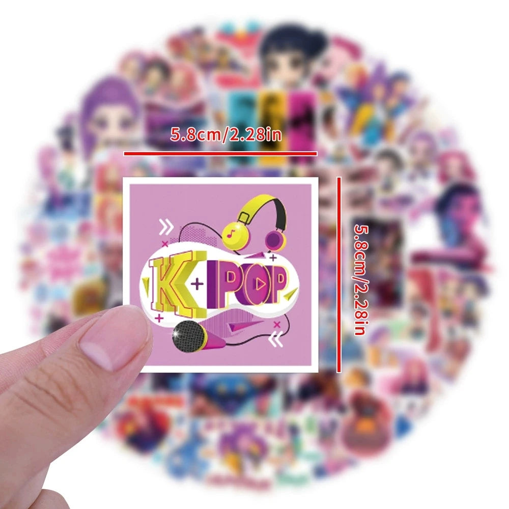 55-110PCS K-POP Demon Hunters Stickers