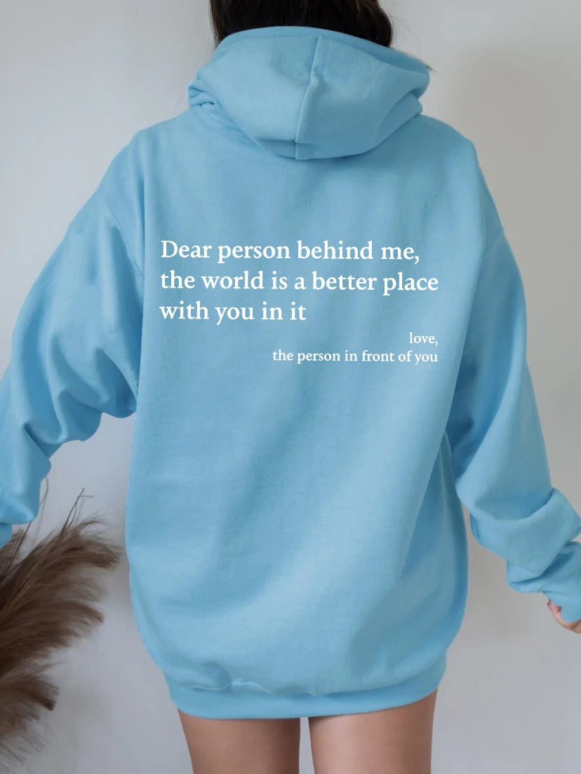 A cozy self-help hoodie that spreads kindness wherever you go