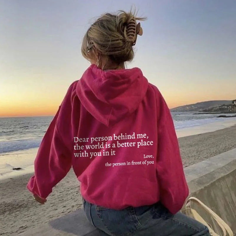 A cozy self-help hoodie that spreads kindness wherever you go