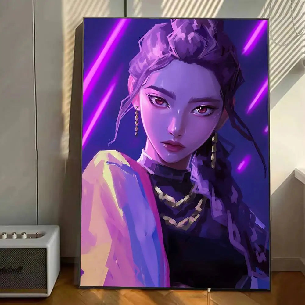 K-pop D-Demon Hunters Anime Poster Prints