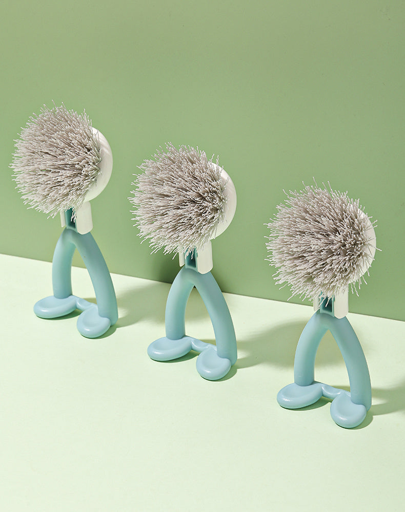 From scrubbing pots to tackling tricky corners, this cleaning squad has you covered: a sturdy vertical pot brush for the tough stuff, a handy dish brush for daily shine, a clever V-shaped brush for those sneaky gaps.