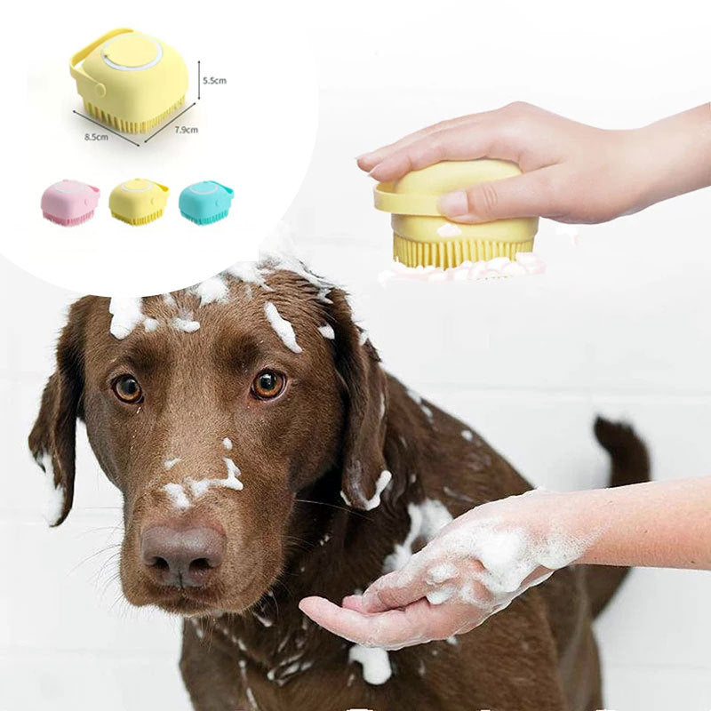 Bath, brush & massage all in one!  These silicone grooming gloves make bath time easy and fun—just add shampoo and scrub away!