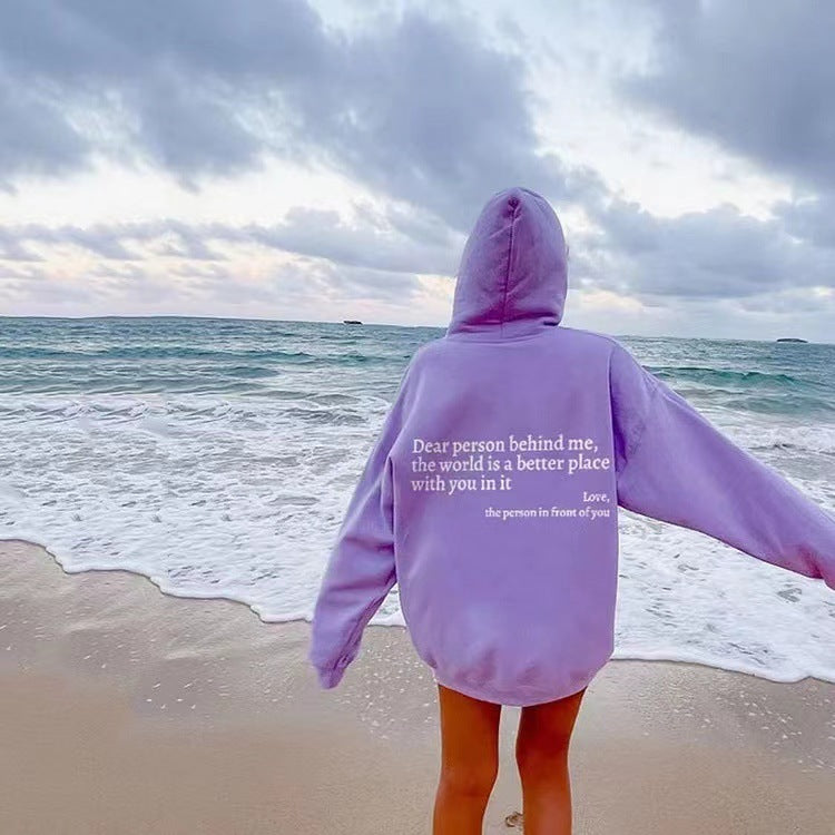 A cozy self-help hoodie that spreads kindness wherever you go