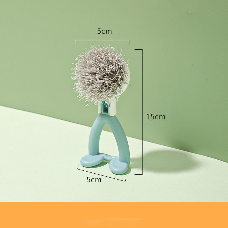 From scrubbing pots to tackling tricky corners, this cleaning squad has you covered: a sturdy vertical pot brush for the tough stuff, a handy dish brush for daily shine, a clever V-shaped brush for those sneaky gaps.